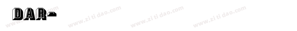 纯棉dar字体转换