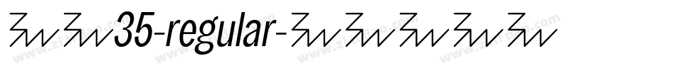 字魂35-regular字体转换