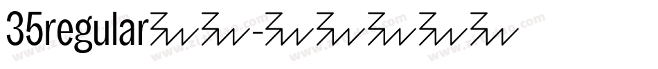 35regular字体字体转换