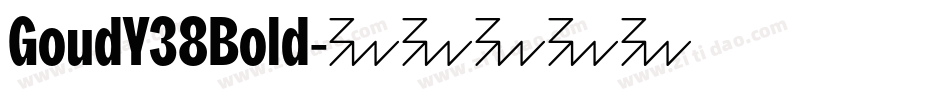 GoudY38Bold字体转换