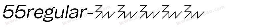 55regular字体转换