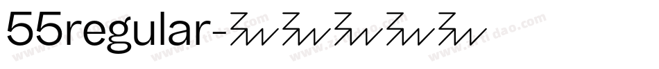 55regular字体转换