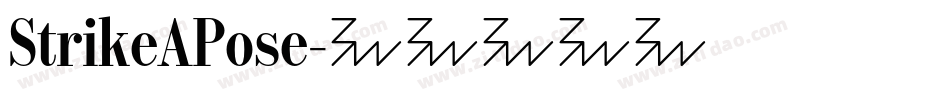 StrikeAPose字体转换