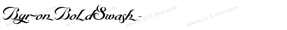 ByronBoldSwash字体转换