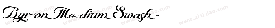 ByronMediumSwash字体转换