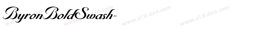 ByronBoldSwash字体转换
