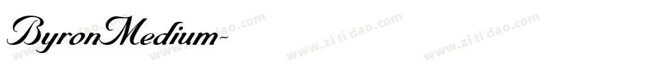 ByronMedium字体转换