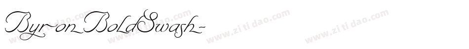 ByronBoldSwash字体转换