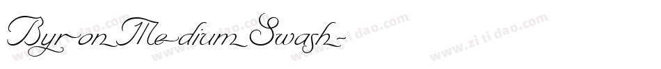 ByronMediumSwash字体转换