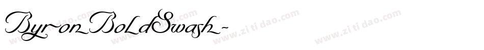 ByronBoldSwash字体转换