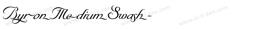 ByronMediumSwash字体转换