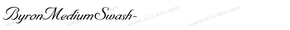 ByronMediumSwash字体转换