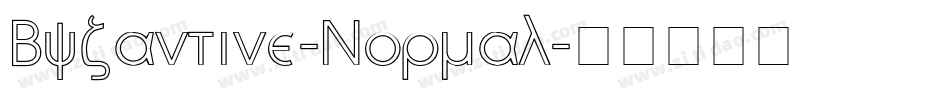 Byzantine-Normal字体转换