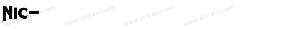 Nic字体转换