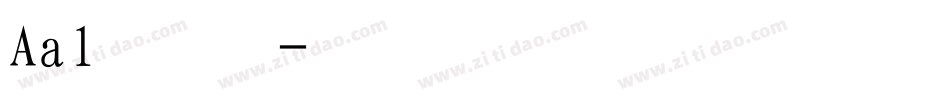 Aal楷体字体转换