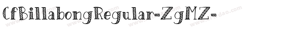 CfBillabongRegular-ZgMZ字体转换