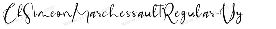CfSimeonMarchessaultRegular-VywV字体转换