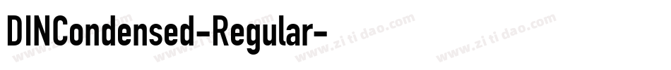 DINCondensed-Regular字体转换