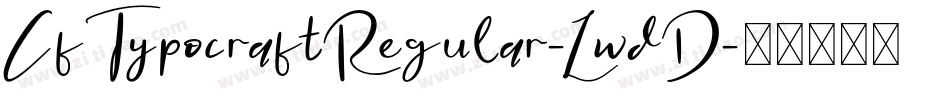 CfTypocraftRegular-LwdD字体转换