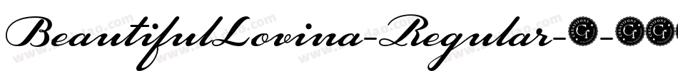 BeautifulLovina-Regular-2字体转换