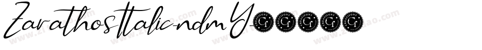 ZarathosItalic-ndmY字体转换