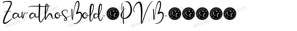 ZarathosBold-9PVB字体转换