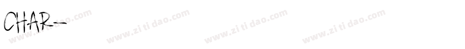 char字体转换