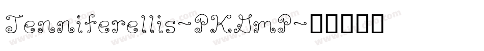 Jenniferellis-PKGmP字体转换