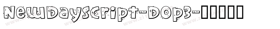 NewDayScript-D0p3字体转换
