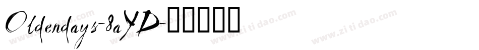 Oldendays-8aYD字体转换