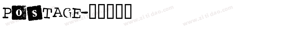postage字体转换