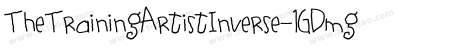 TheTrainingArtistInverse-1GDmg字体转换