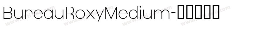 BureauRoxyMedium字体转换