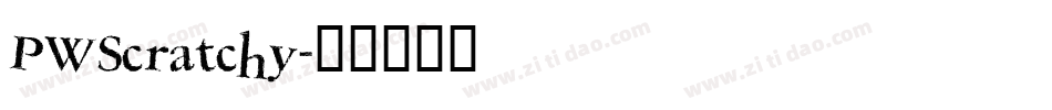 PWScratchy字体转换