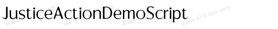 JusticeActionDemoScript字体转换