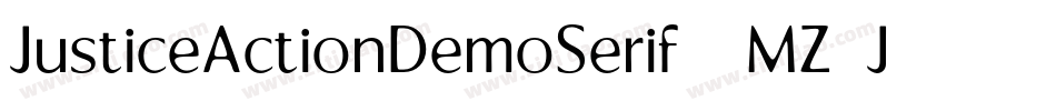 JusticeActionDemoSerif-8MZ0J字体转换