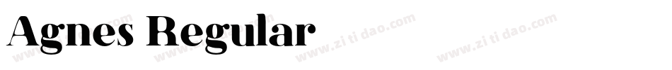 Agnes-Regular字体转换