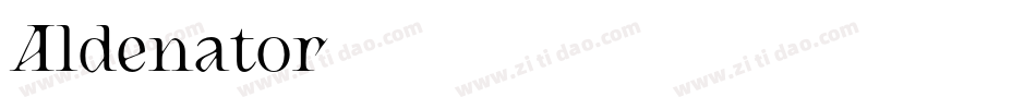 Aldenator字体转换
