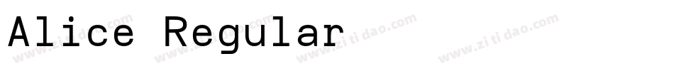 Alice-Regular字体转换