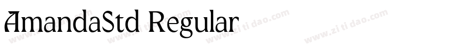 AmandaStd-Regular字体转换