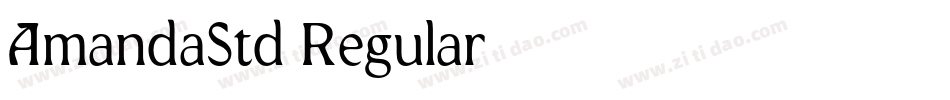 AmandaStd-Regular字体转换