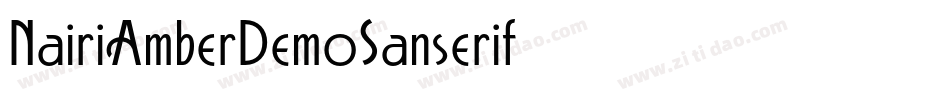 NairiAmberDemoSanserif字体转换