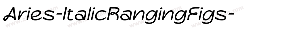 Aries-ItalicRangingFigs字体转换