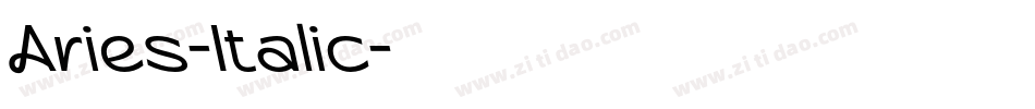 Aries-Italic字体转换