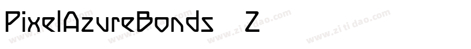 PixelAzureBonds-327Z字体转换