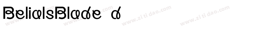 BelialsBlade3d字体转换