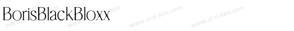BorisBlackBloxx字体转换