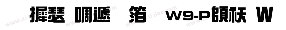 华康新综艺体W9-P转换器字体转换