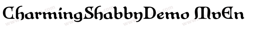 CharmingShabbyDemo-MvEn字体转换