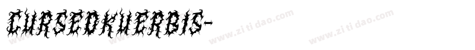 CursedKuerbis字体转换